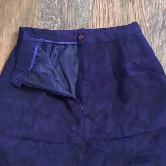 Pendleton vintage purple pencil skirt size 8 - Picture 3 of 3